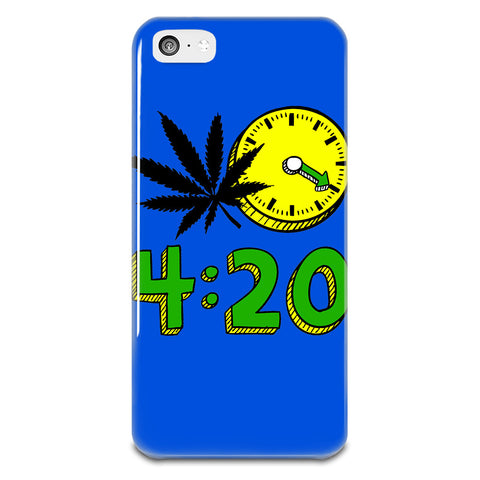 420 Cannabis Weed Leaf Design iPhone 5-5s Plastic Case